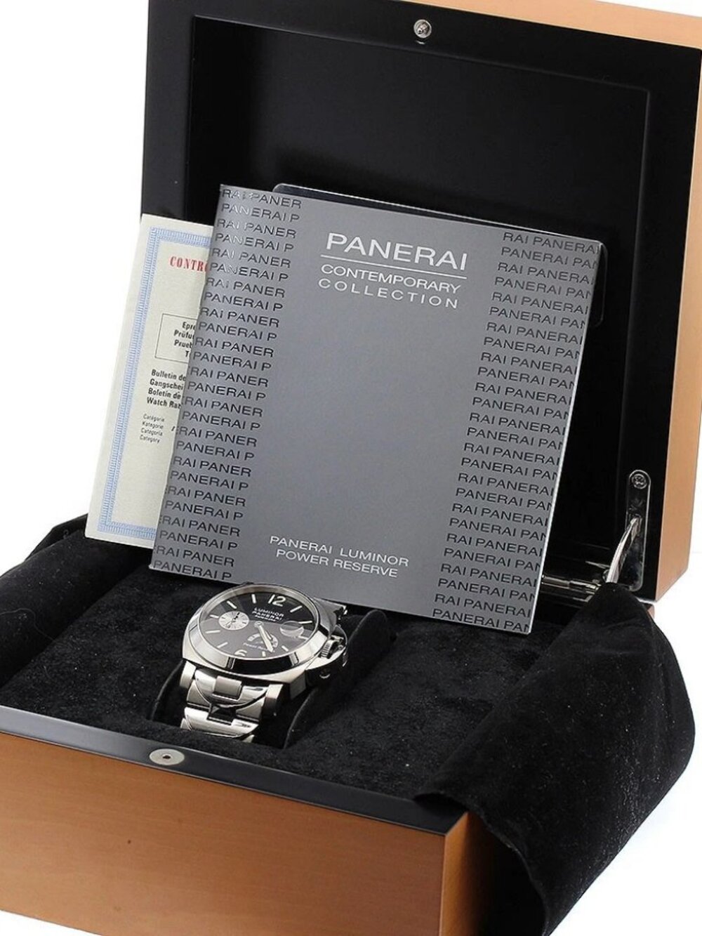 PANERAI Luminor PAM00171 Power reserve black Dial Automatic Men's Watch